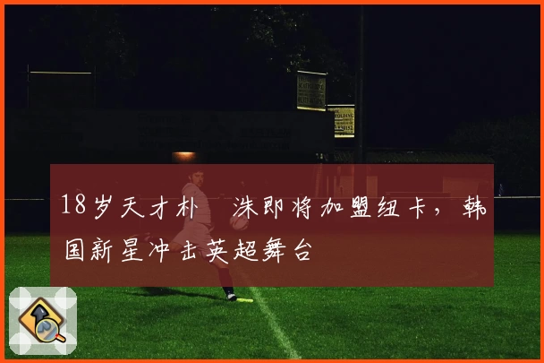18岁天才朴昇洙即将加盟纽卡，韩国新星冲击英超舞台
